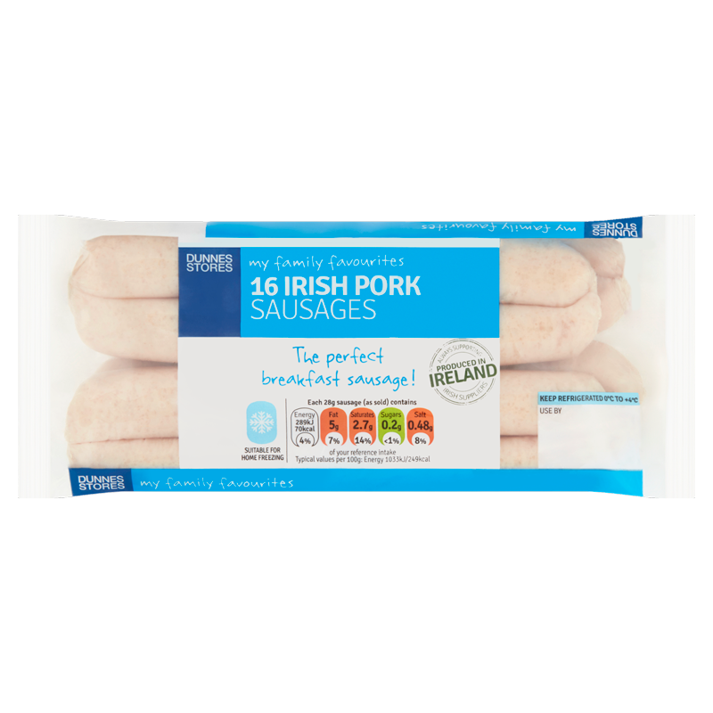 Dunnes Stores My Family Favourites Pork Sausages