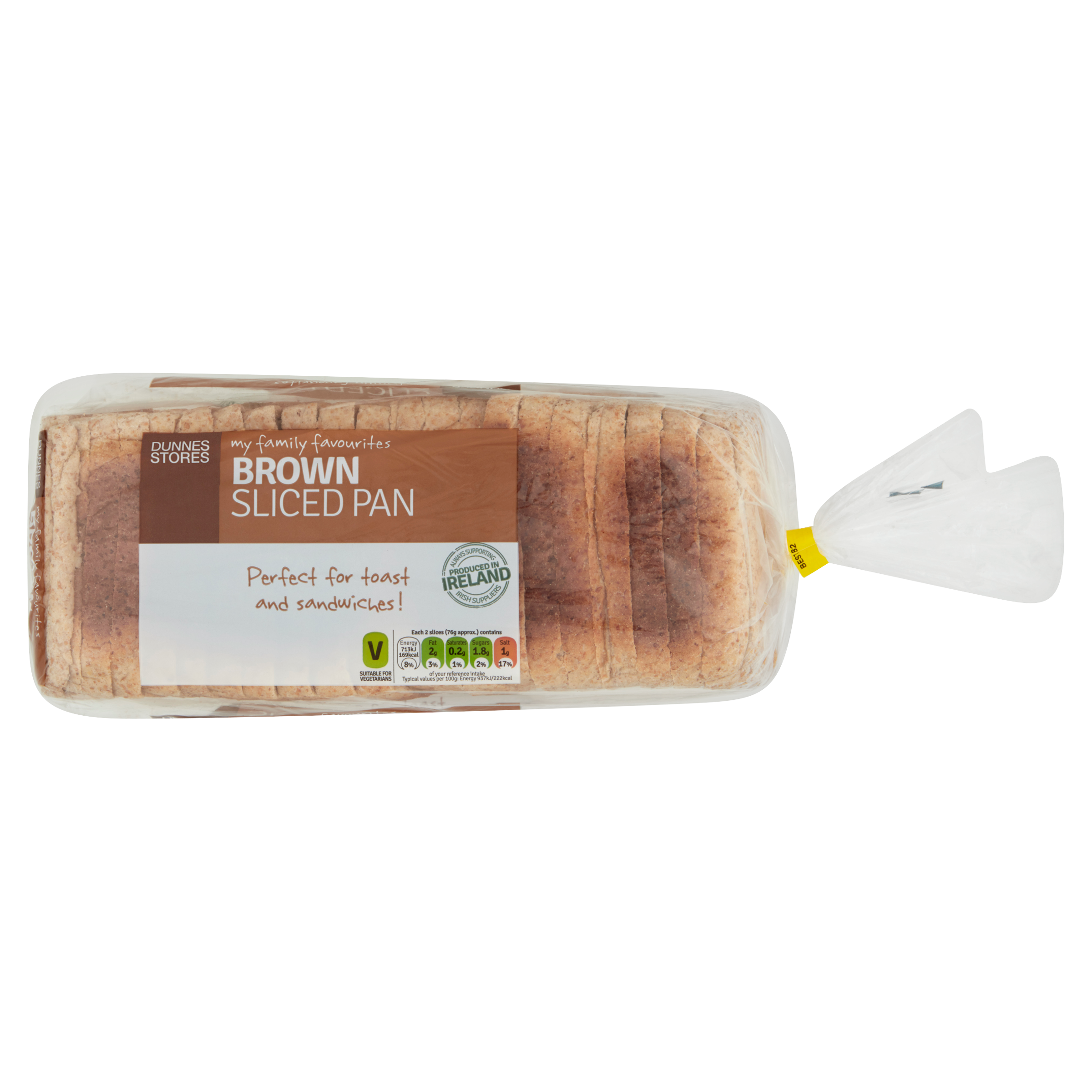 Dunnes Stores My Family Favourites Brown Sliced Pan 800g