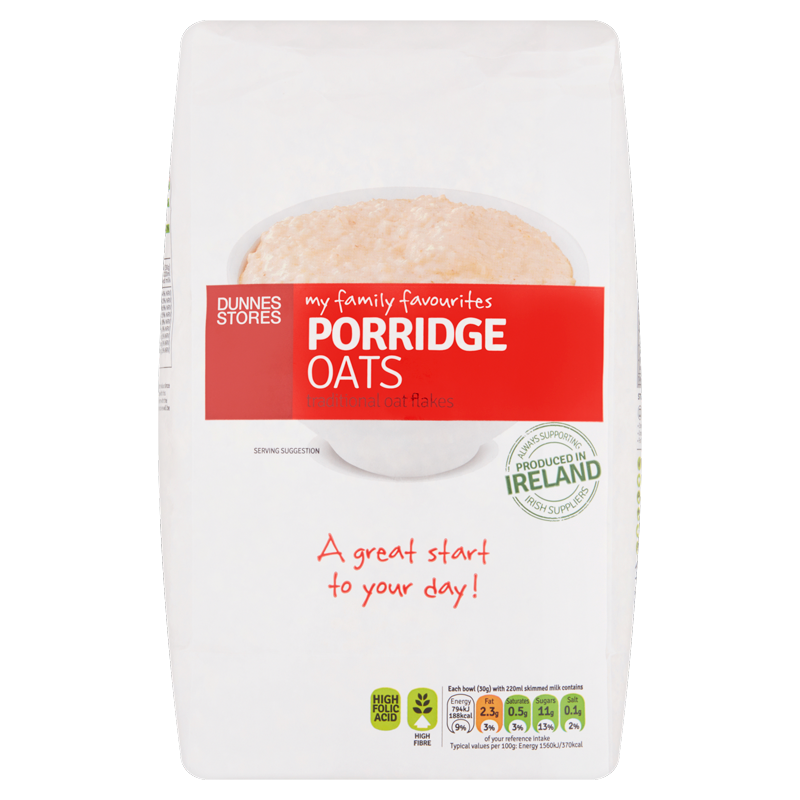 Dunnes Stores My Family Favourites Porridge Oats