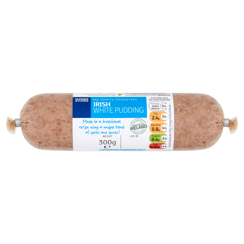 Dunnes Stores My Family Favourites White Pudding 