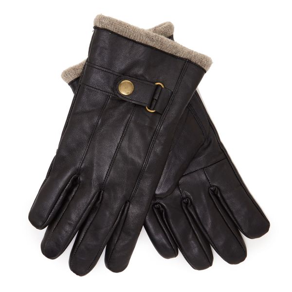 Tab Leather Gloves