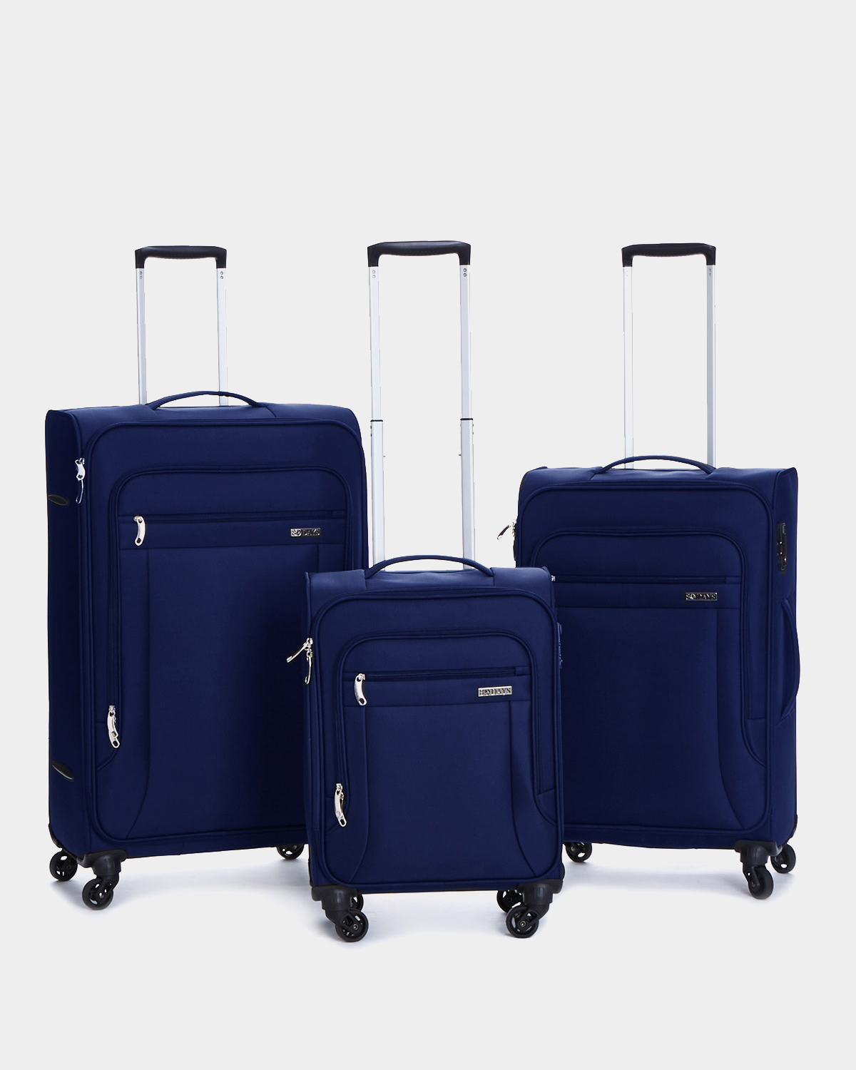 Dunnes Stores | Navy Lightweight Four Spinner Wheel Luggage