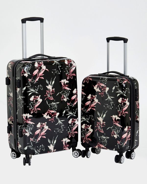 Floral Printed Luggage