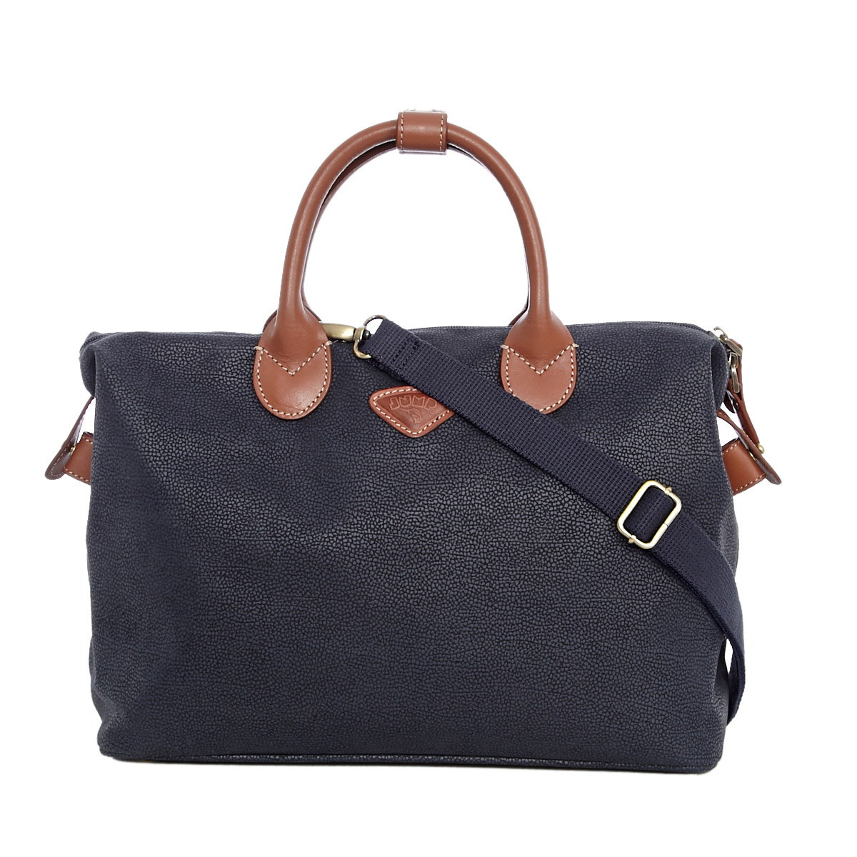 Dunnes Stores | Navy Jump Uppsala Leather And Polysuede Duffle Bag