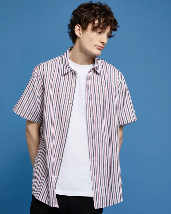 Paul Galvin Short-Sleeved Stripe Shirt