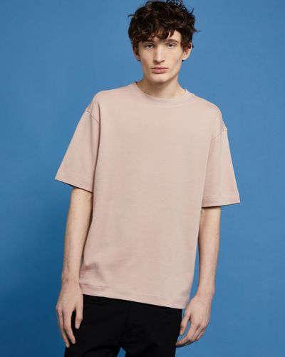 Paul Galvin Pink Relaxed Fit Cotton T-Shirt