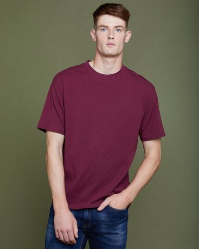 Paul Galvin Wine Relaxed Fit T-Shirt