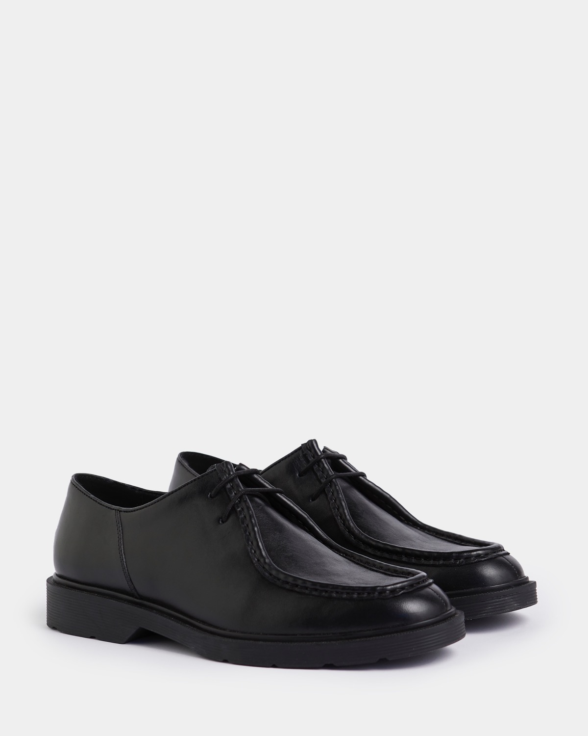 Dunnes Stores | Black Paul Galvin Moc Toe Shoe