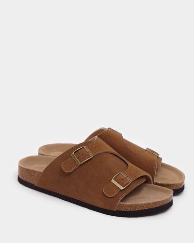Paul Galvin Buckled Footbed Sandals