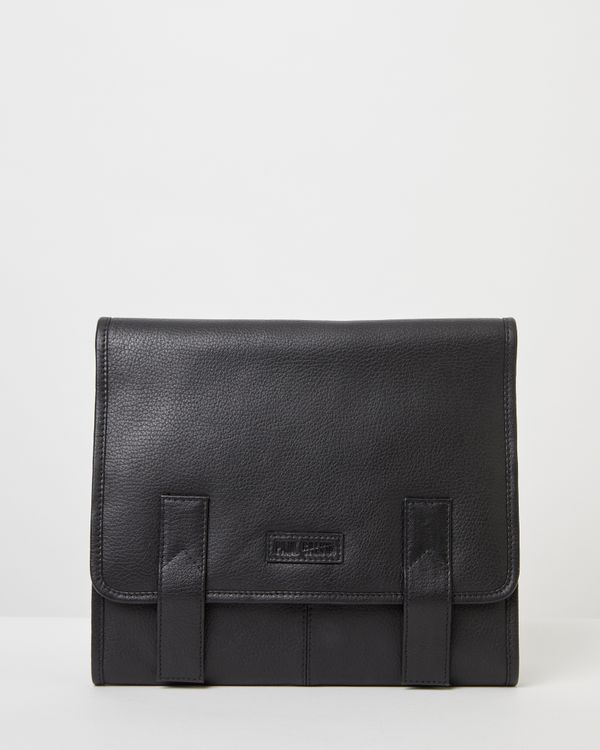 Paul Galvin Black Leather Washbag
