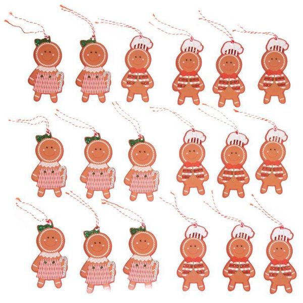 Gingerbread Tags - Pack Of 20