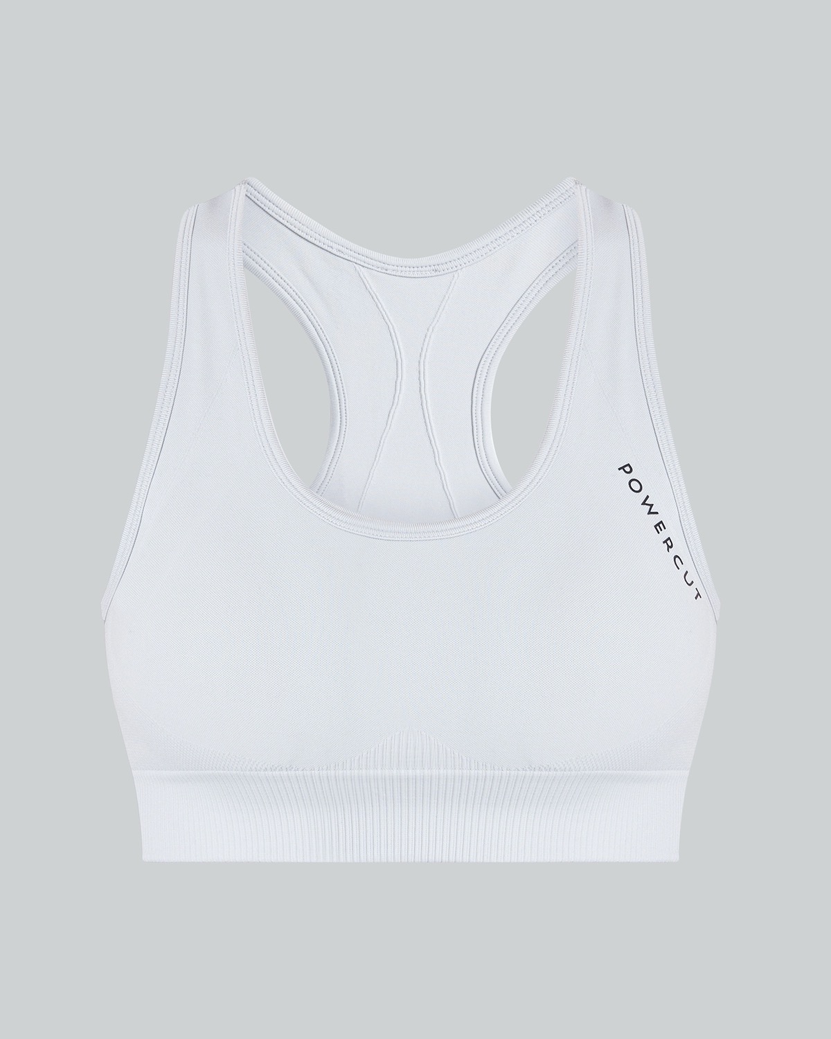 Dunnes Stores  Black Powercut Solid Seamless Sports Bra