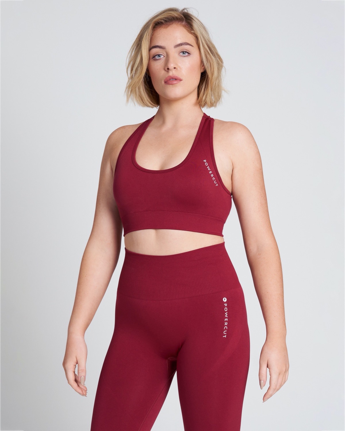 Dunnes Stores  Cinnamon-red Solid Sports Bra