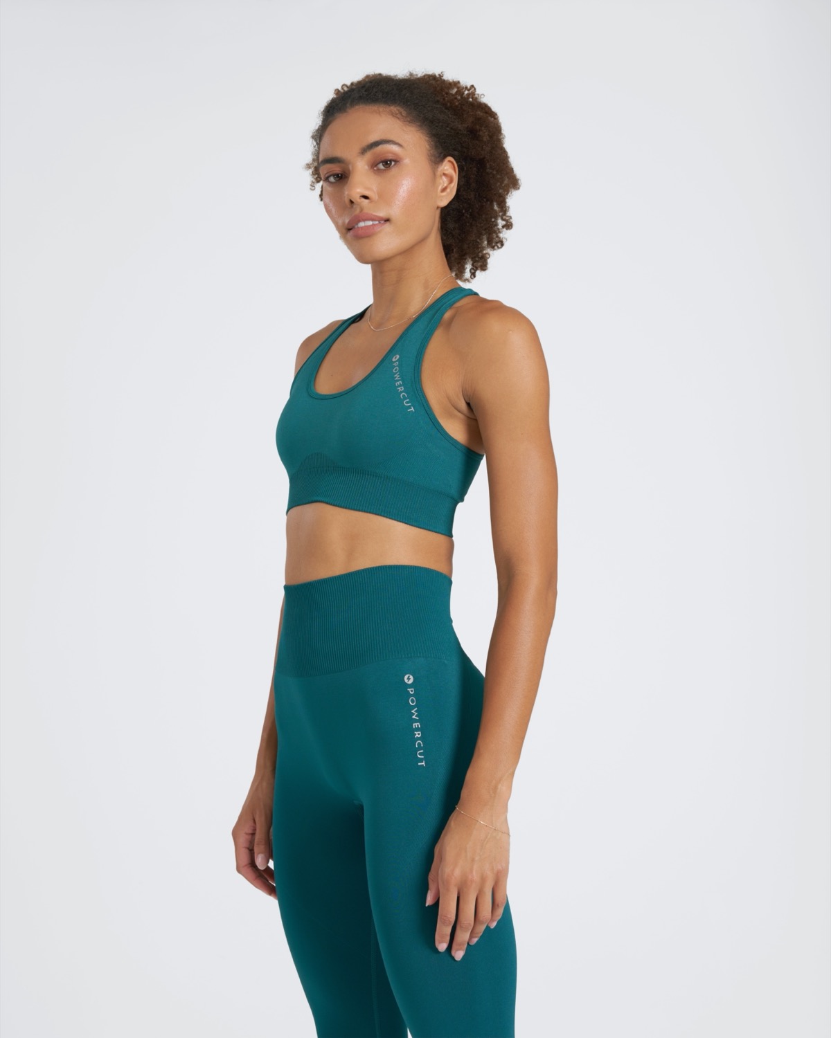 Dunnes Stores  Green Non Wired Seamfree Sports Bra