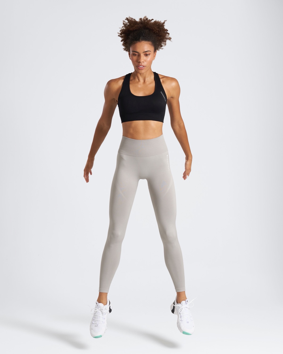 Dunnes Stores  Silver-grey Powercut Solid Seamless Leggings