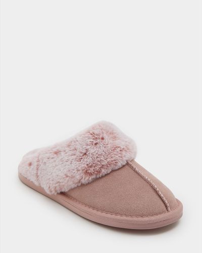 Suede Mule Slippers thumbnail
