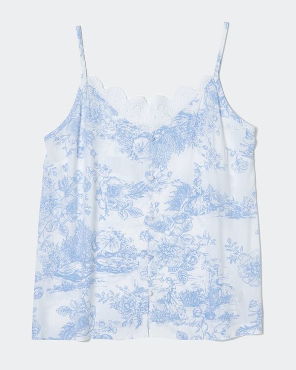 Blue Woven Camisole