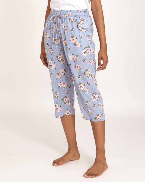 Blue Floral Pyjama Pants