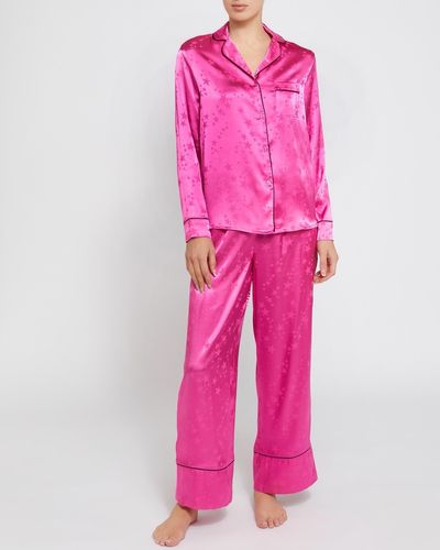 Satin Long-Sleeved Pyjamas Set
