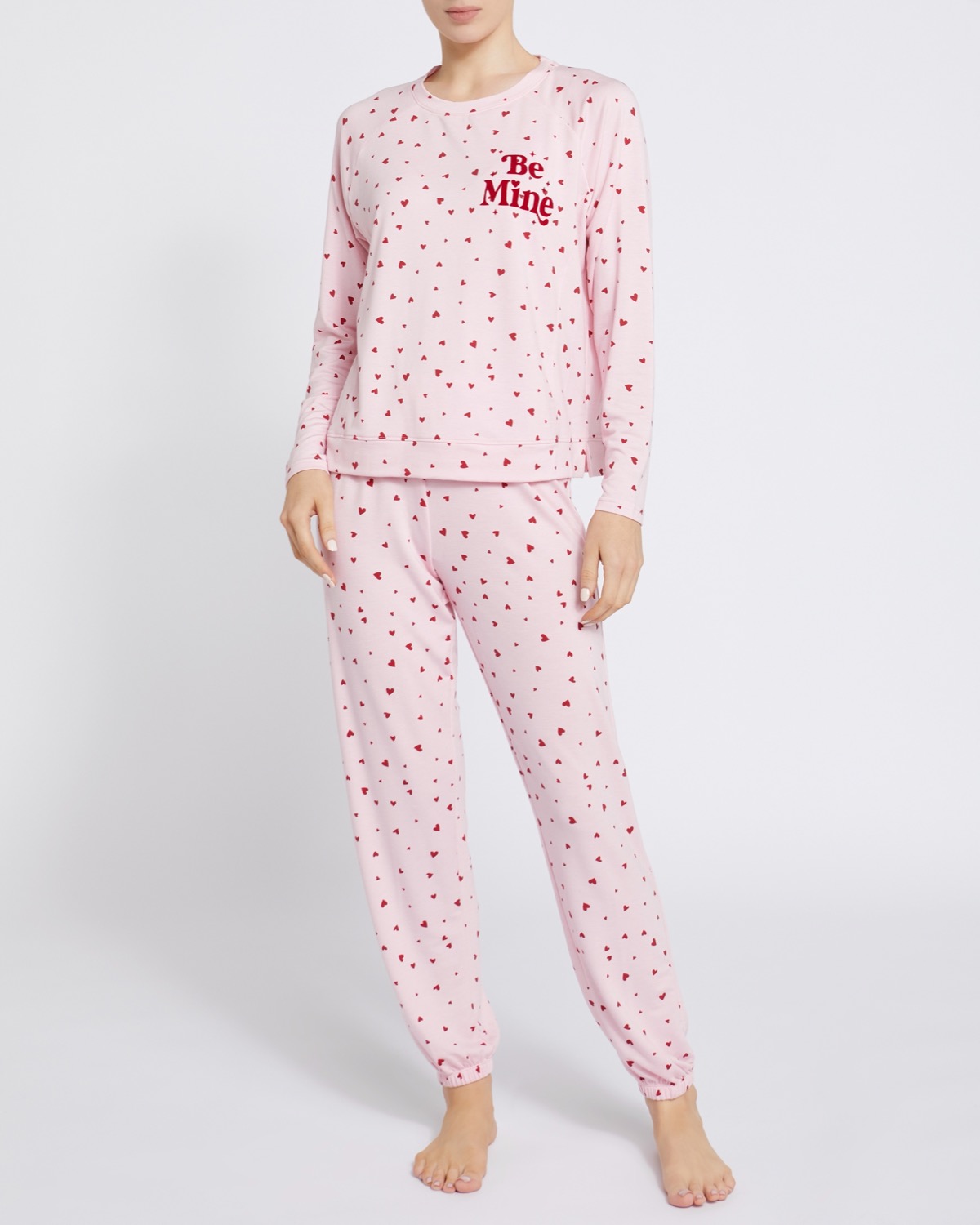 Dunnes Stores | Pink Love Pyjama Set