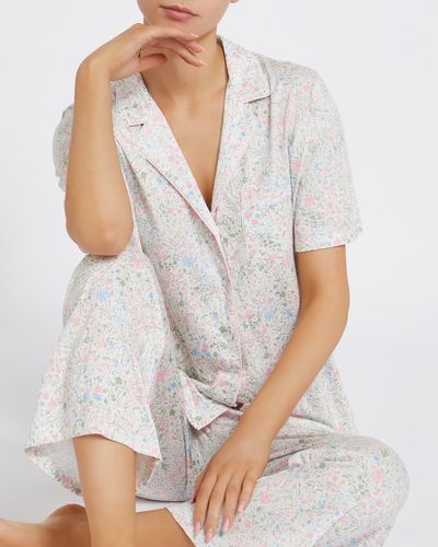 7/8 Revere Cotton Modal Pyjama Set