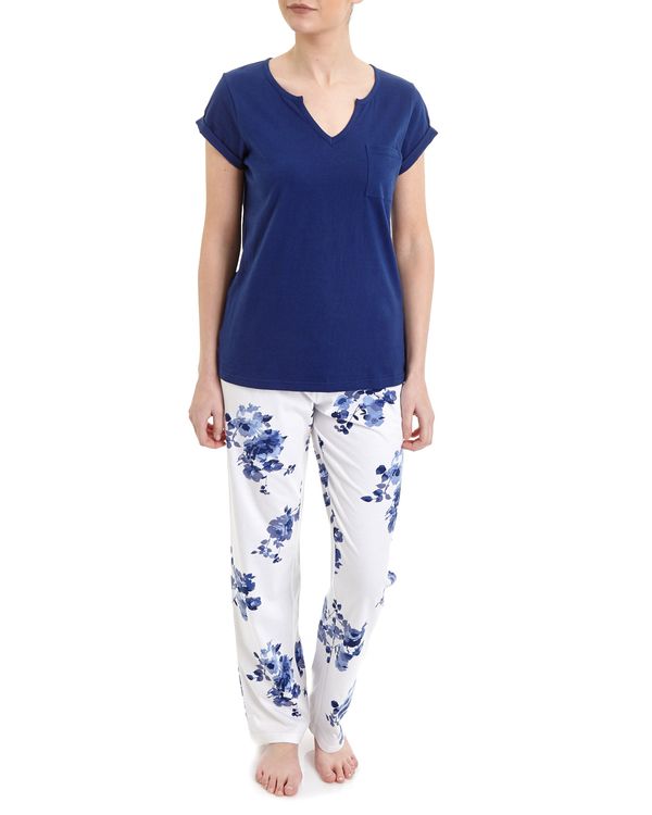 Blue Floral Pyjama Set