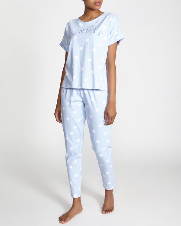 Dunnes Stores | Print Sunday Spot Pyjama Set
