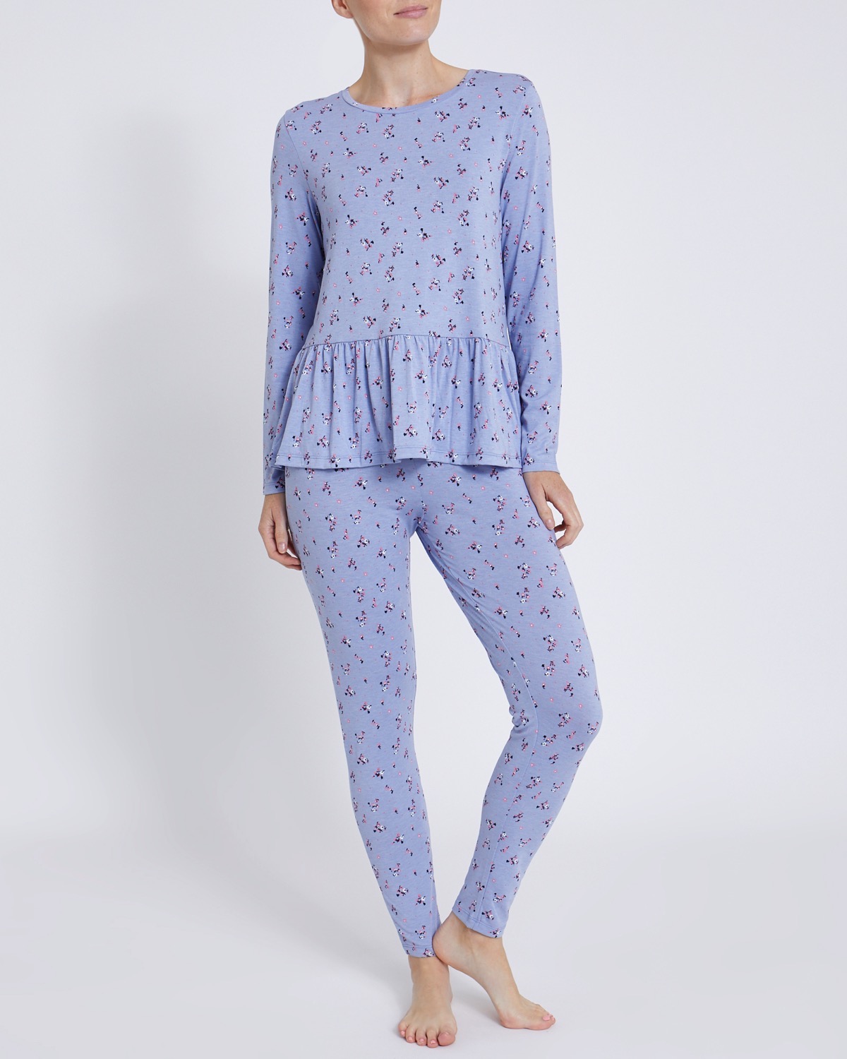Dunnes Stores | Navy Peplum Pyjama Set