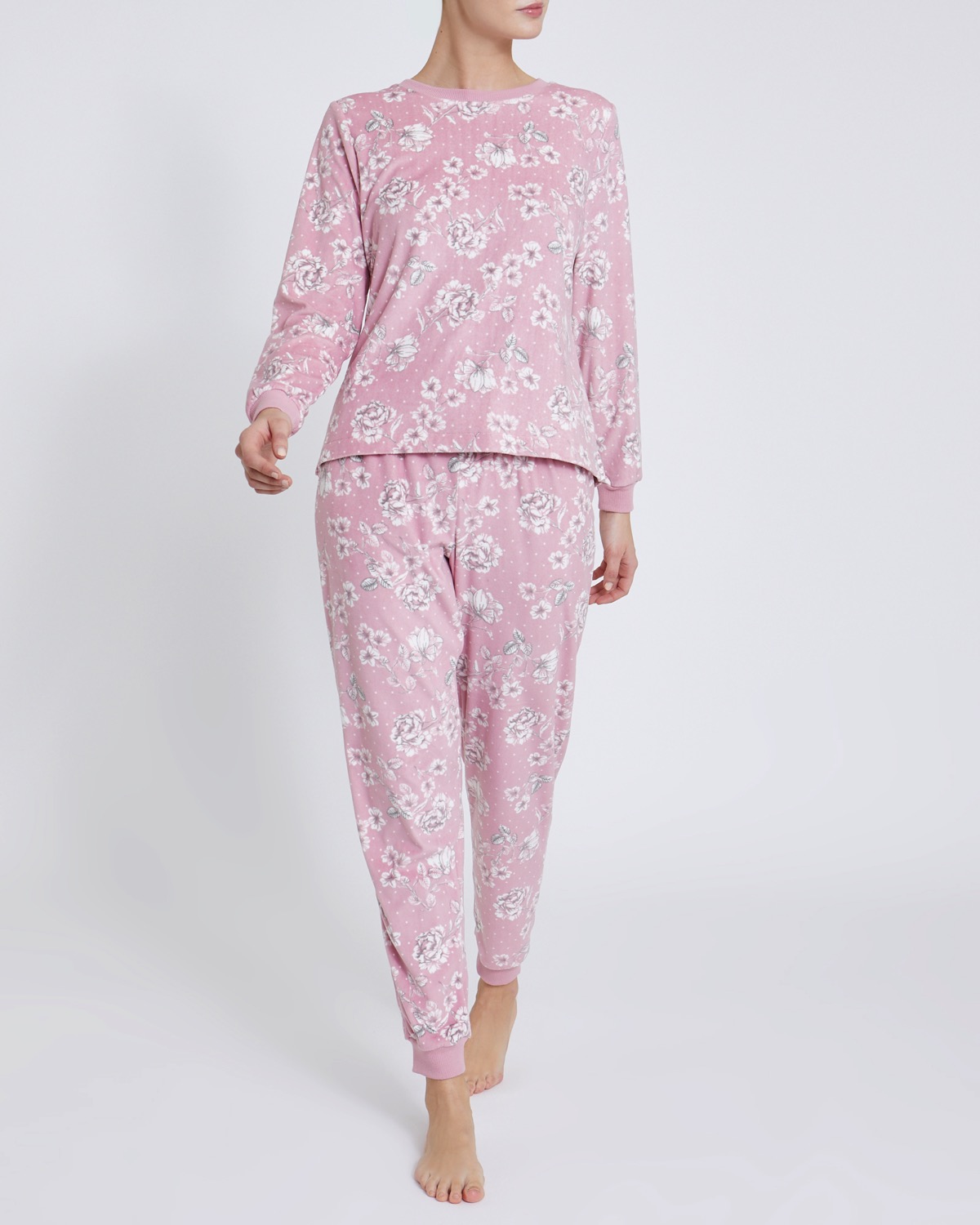 Dunnes Stores | Rose Rose Velour Pyjamas
