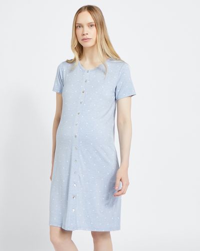 Maternity T-Shirt Button Front Nightdress