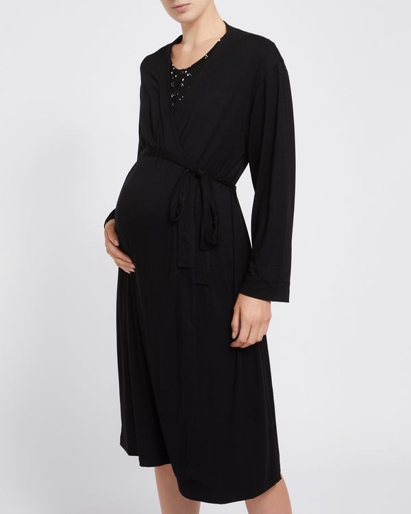 Maternity Viscose Dressing Gown