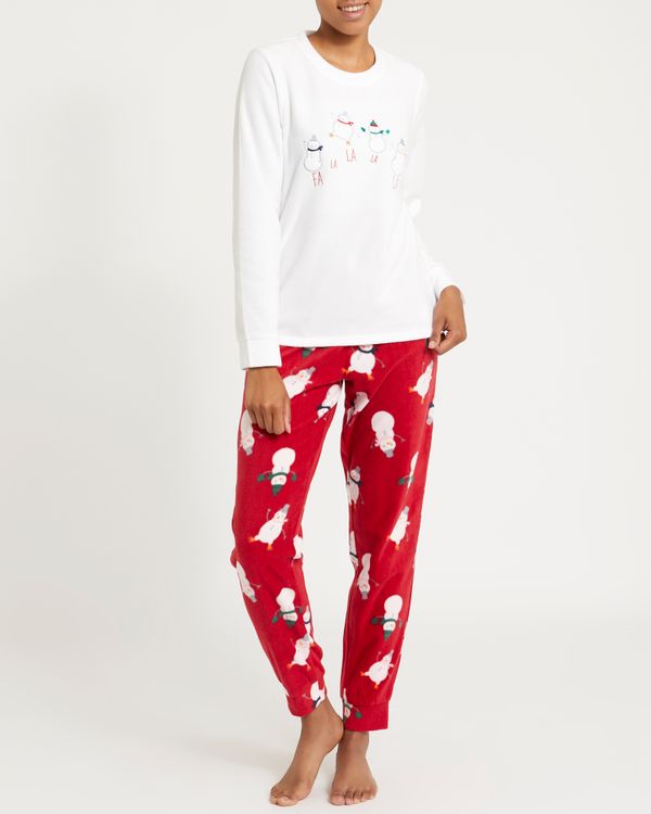 Snowman Micro Fleece Pyjamas