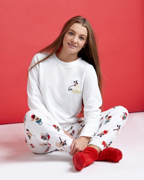 Christmas Dog Microfleece Pyjamas