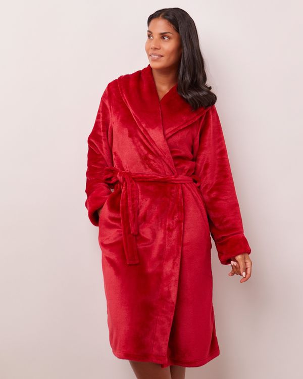 Dunnes Stores | Red Christmas Fleece Wrap