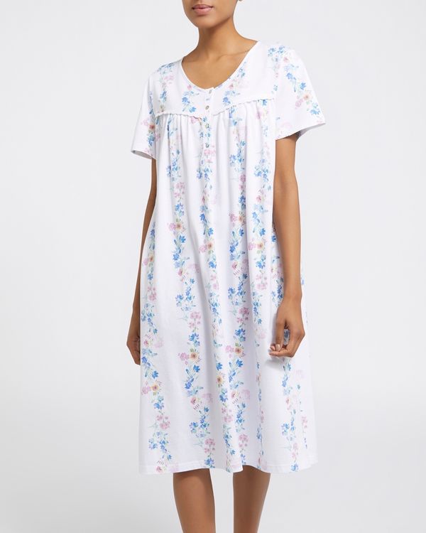 Trailing Floral Cotton Nightdress