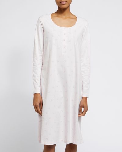 Long-Sleeved Cotton Nightdress