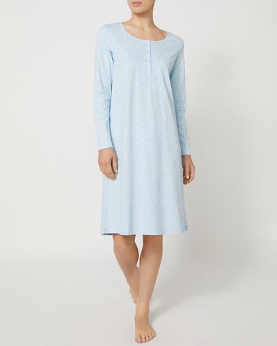 Long-Sleeved Cotton Nightdress thumbnail