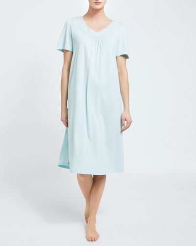 Short Sleeve Lace Nightdress