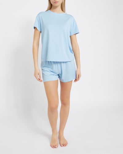 Cotton Blend T-Shirt And Short Pyjama Set