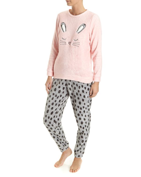 Bunny Coral Fleece Pyjamas
