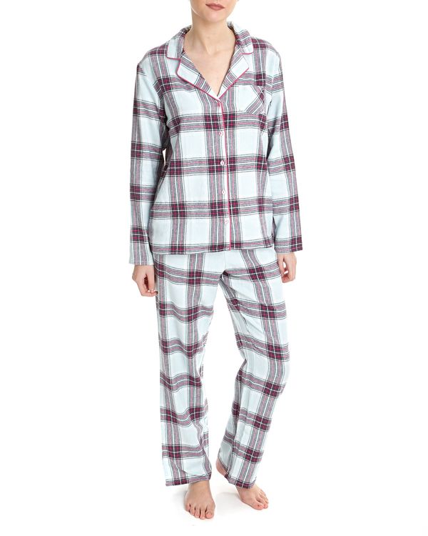 Check Revere Collar Pyjamas