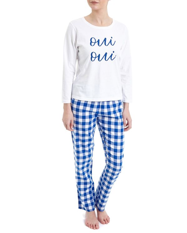 Blue Knit/Woven Pyjamas