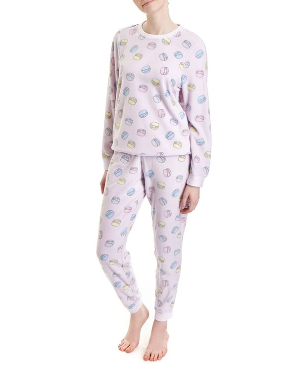 Macaroon Print Micro Fleece Pyjamas