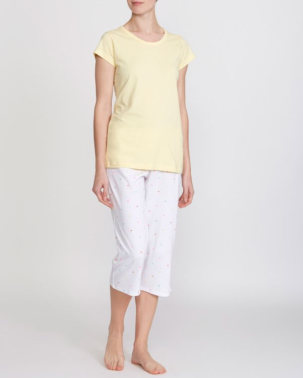 Star T-Shirt And Crop Leg Pyjamas