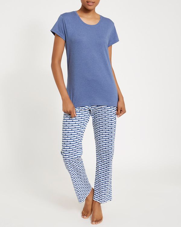 Blue Knit Pyjamas