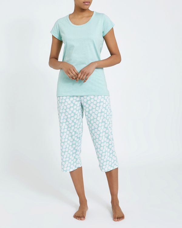 Ditsy Knit Crop Pyjama Set