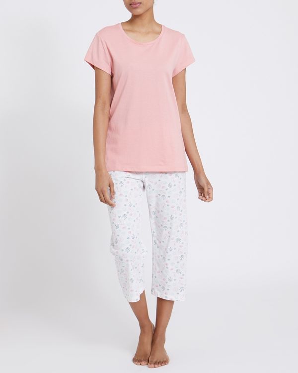 Coral Knit Cropped Pyjamas