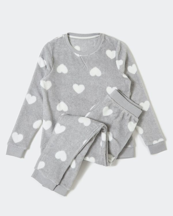 Fluffy Heart Pyjamas
