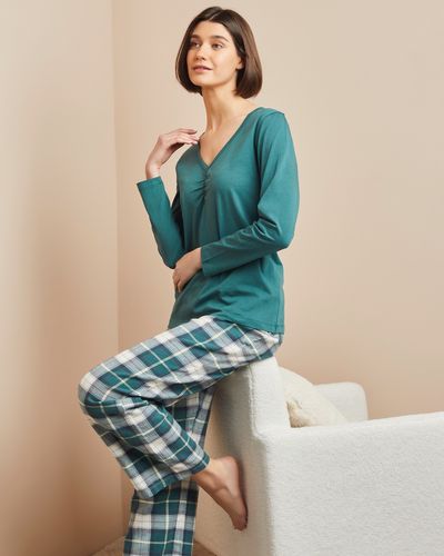 Cotton Knit Woven Pyjamas Set thumbnail