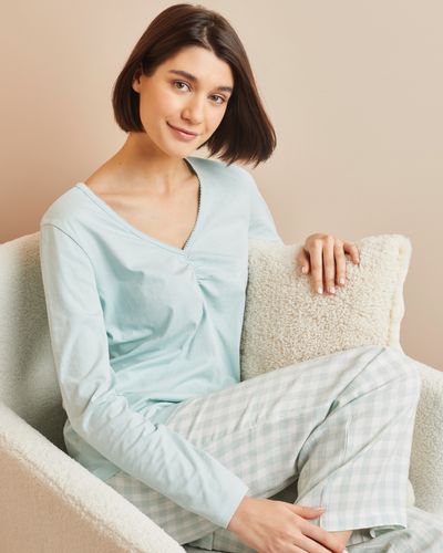 Cotton Knit Woven Pyjamas Set thumbnail